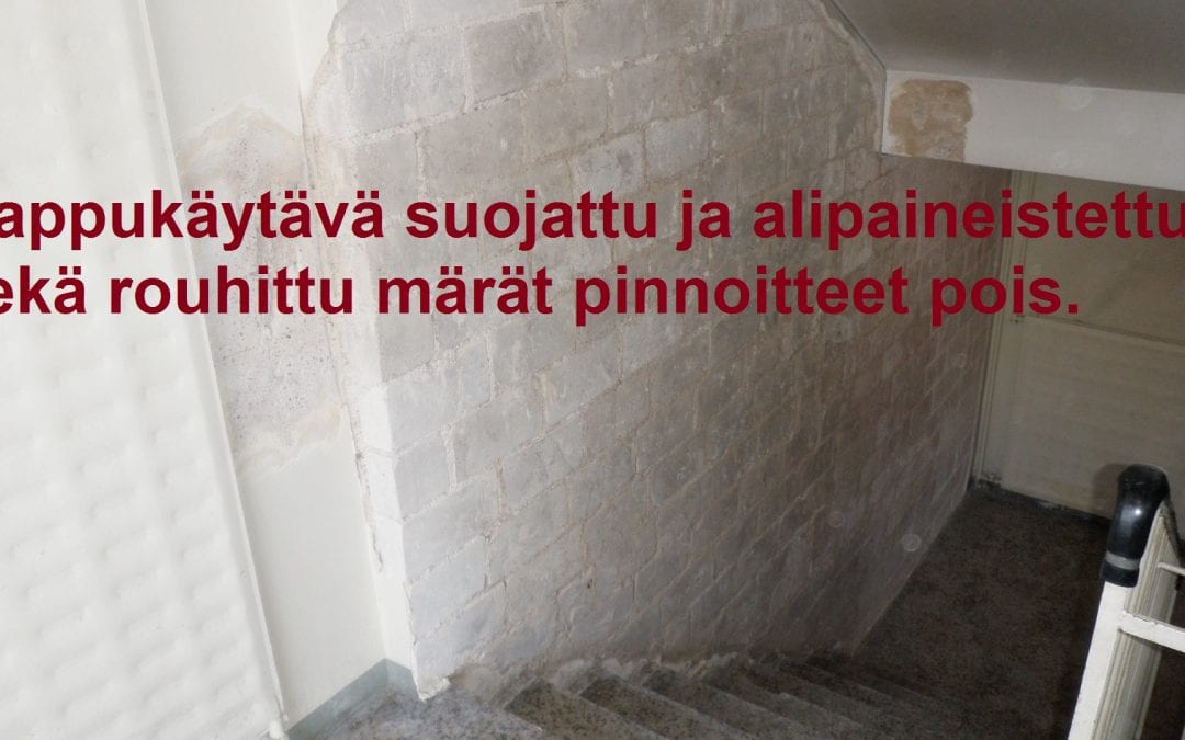 Vesi, putkivuoto hormistossa