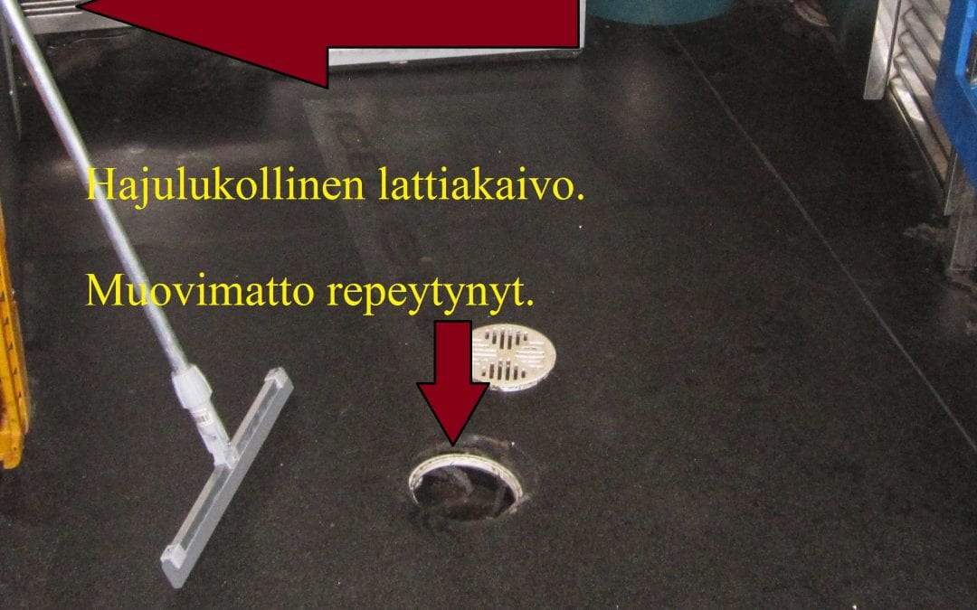 Vesi, kosteusvaurio, viemäritukos liiketilassa