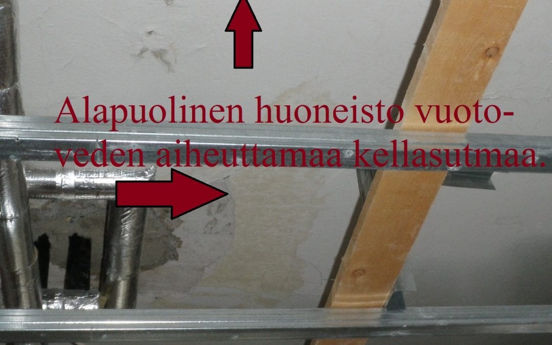 Vesi, keittiön lavuaarin tulviminen