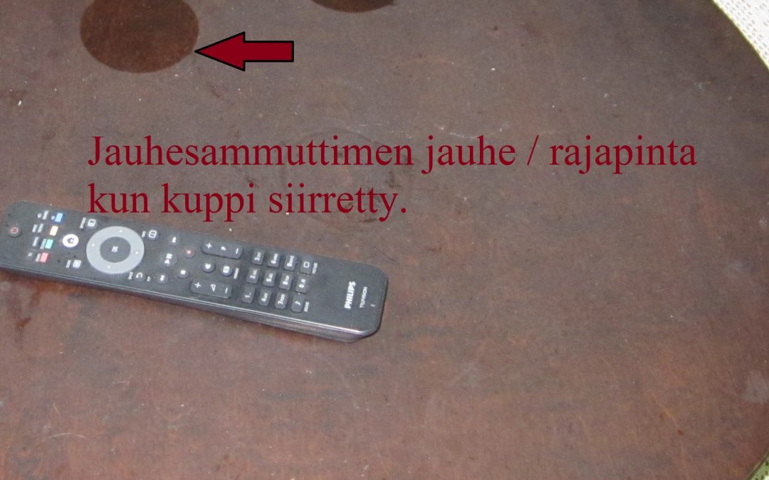 Palo, irtaimisto, jauhesammuttimen jauhe