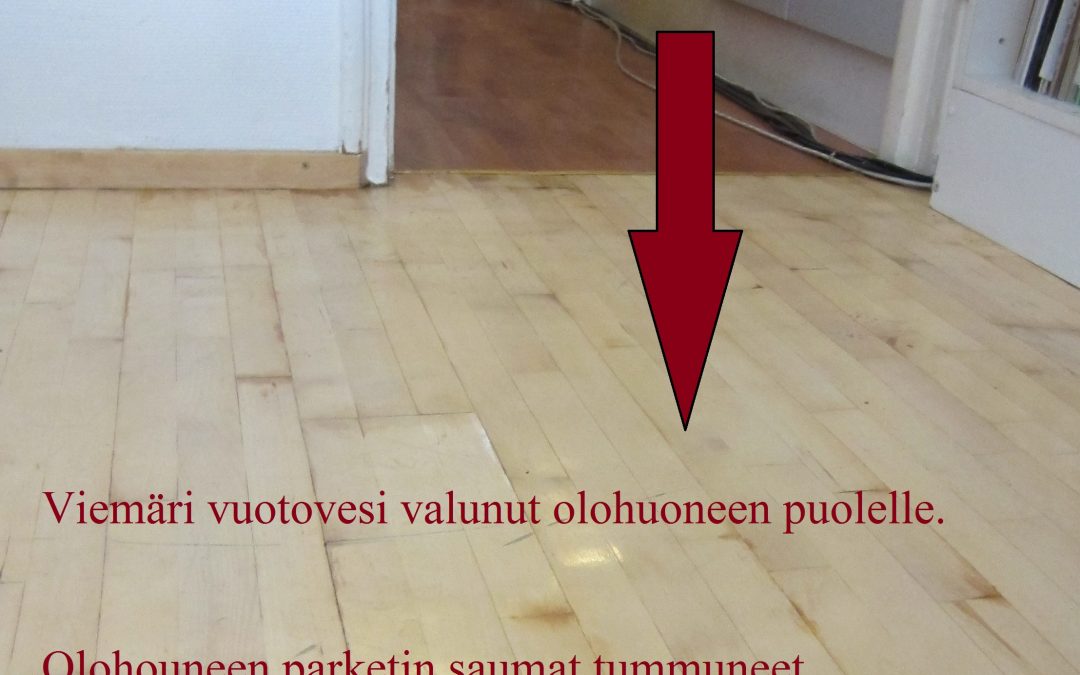 Vesi, kosteusvaurio, viemäri tukos