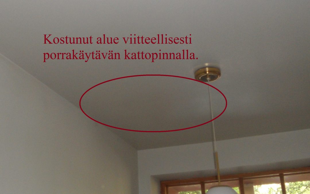 Vesi, kosteusvaurio, runkoviemäri tukos